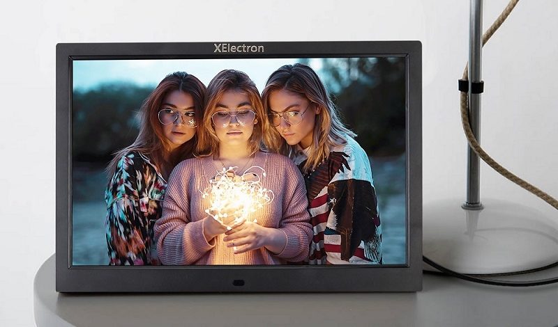 XElectron®15-inch LCD Display Fully Functional BIS Certified Digital Photo Frame with One Year Warranty (Black)