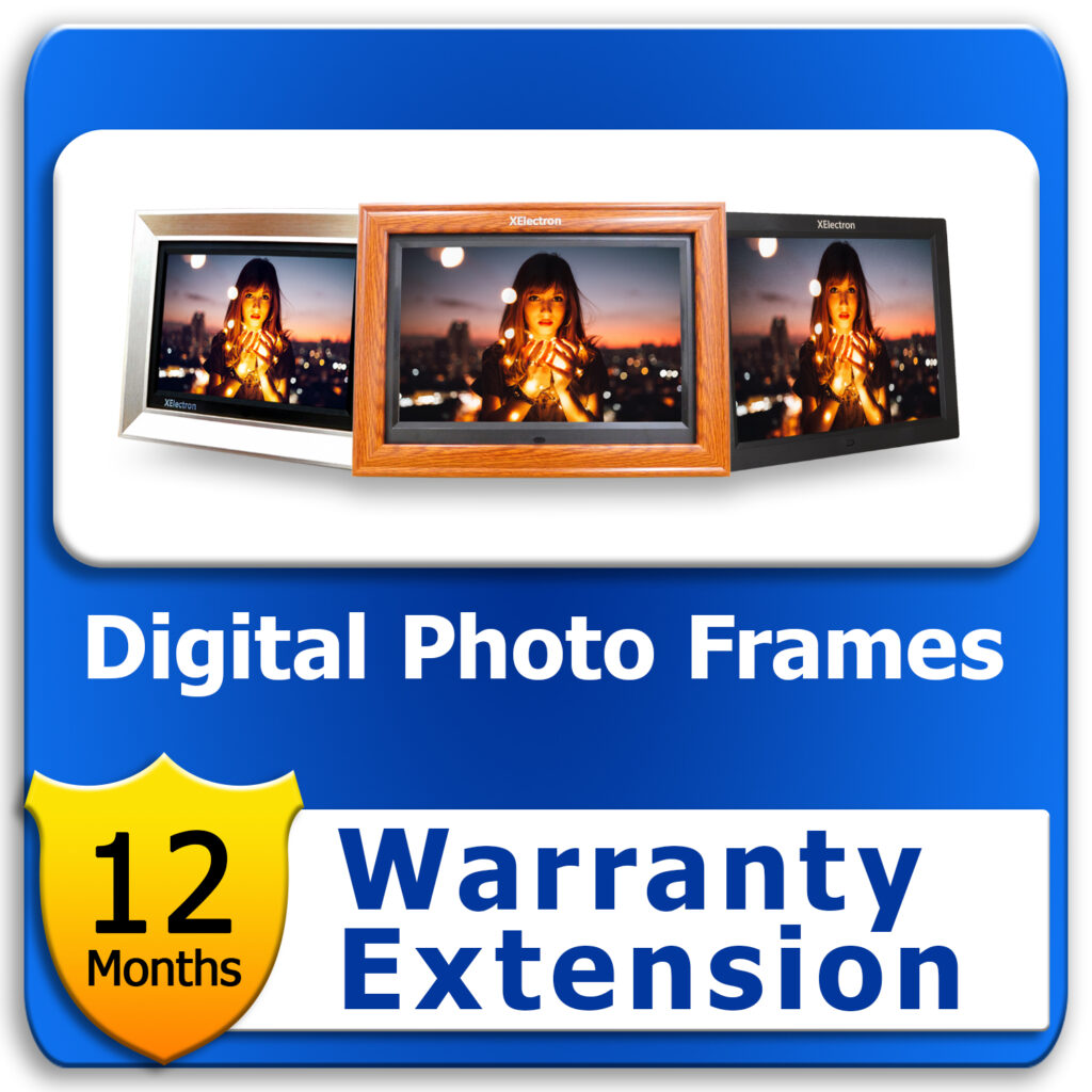 12 & 15 inch Digital Photo Frames 1 year Extended Warranty