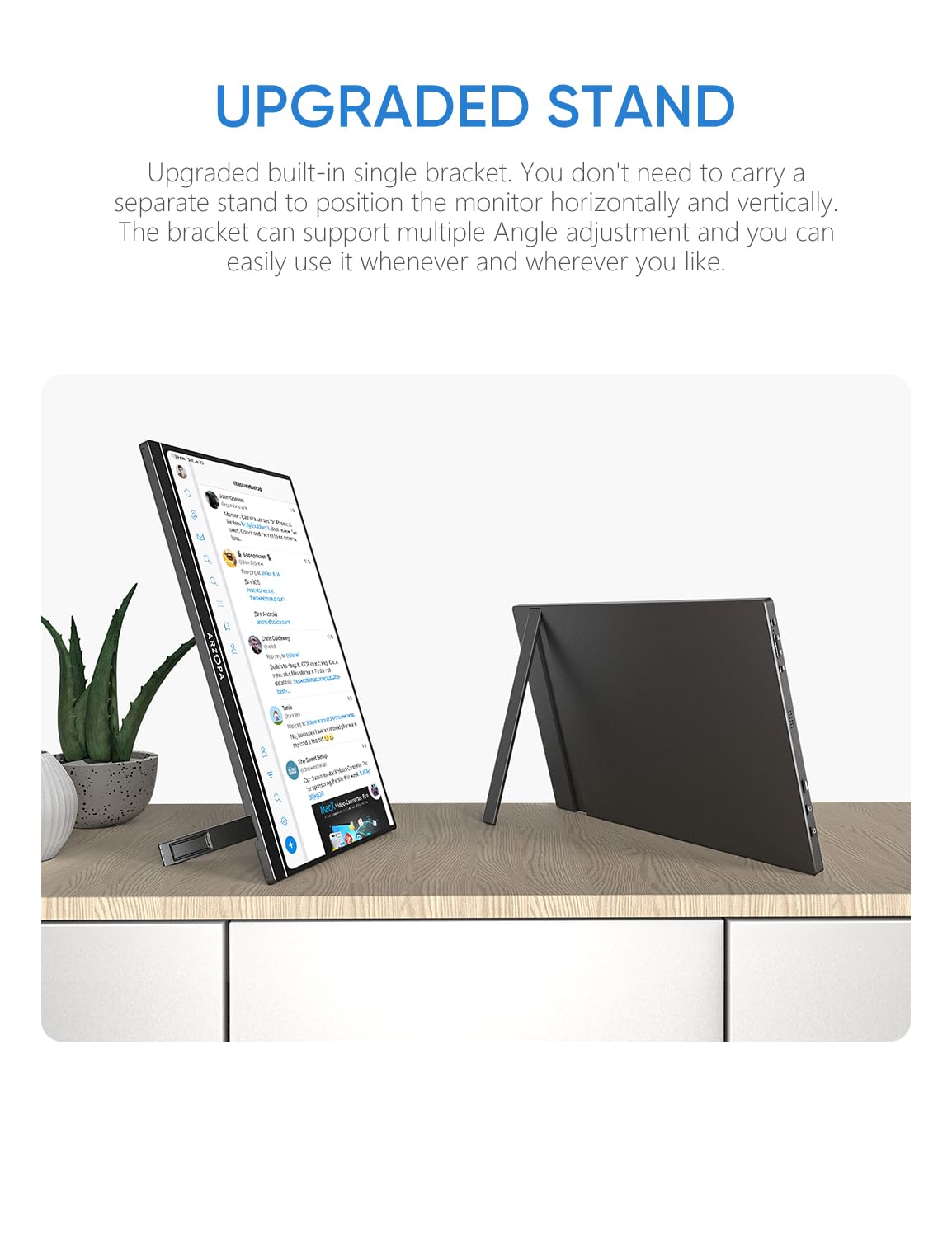 Arzopa 15.6 inch IPS FHD HDR 1080P Resolution 100% SRGB 300 Nits Portable Monitor - Image 7