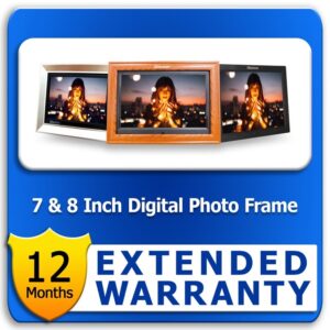 7 & 8 inch Digital Photo Frames 1 year Extended Warranty