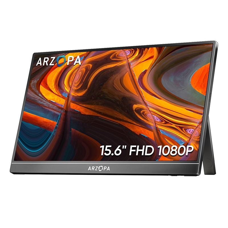 Arzopa 15.6 inch IPS FHD HDR 1080P Resolution 100% SRGB 300 Nits Portable Monitor
