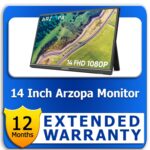 ARZOPA 14 Inch Portable Monitor 1 Year Extended Warranty