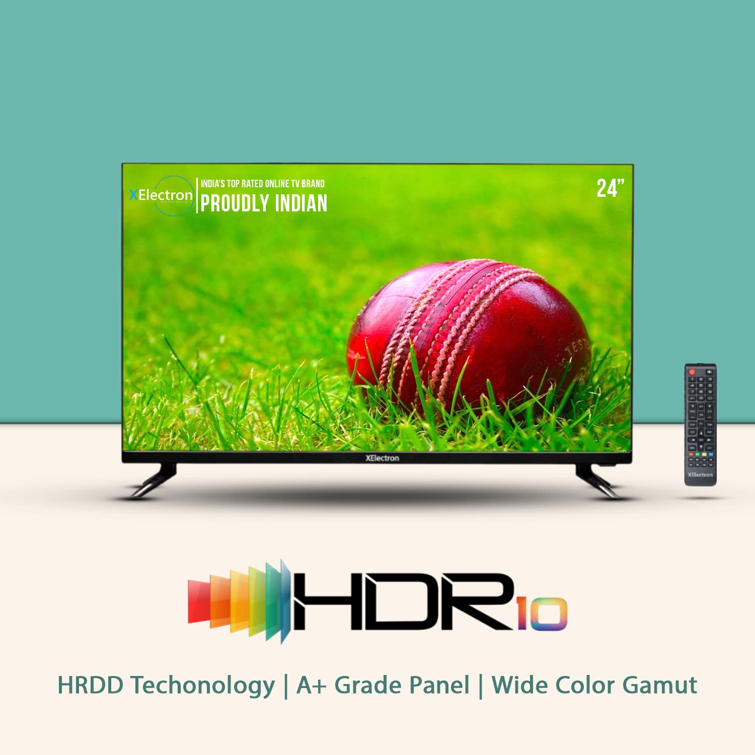XElectron 24 Inch (60 cm) HD Ready LED TV with A+ Grade Panel, Noise Reduction, Dynamic Picture Enhancement, Cinema Zoom, Powerful 20W Box Speakers, 60Hz Refresh Rate, Model 24STV (Black) - Image 5