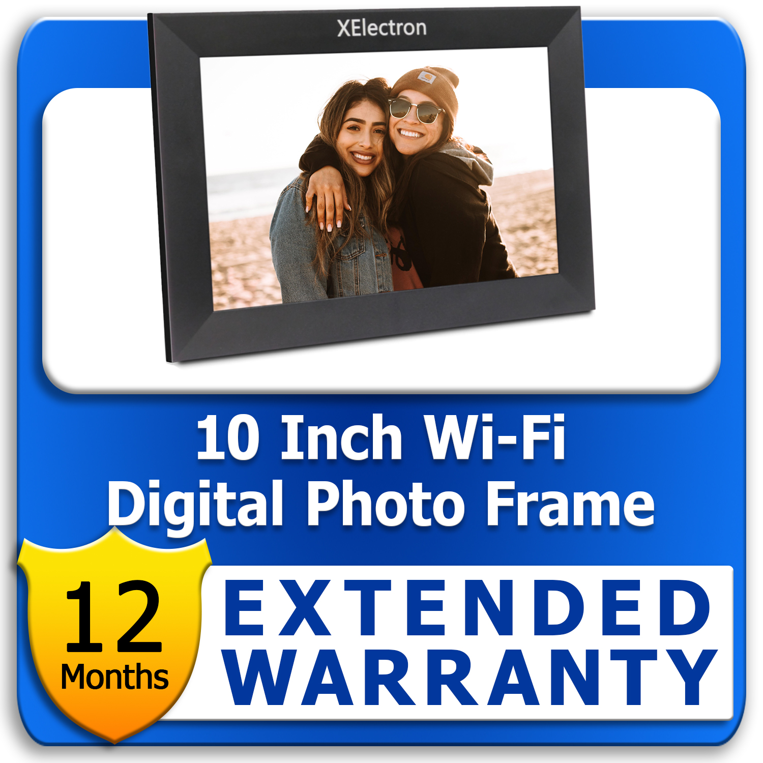 10 inch Wi-Fi Digital Photo Frame 1 year Extended Warranty